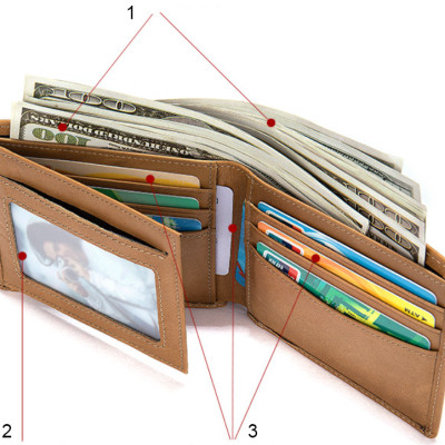 Ví nam 100% da bò thật cao cấp phong cách mới