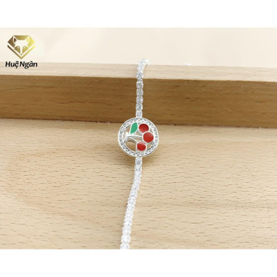 Lắc tay bạc 925 Huệ Ngân - Cherry X22