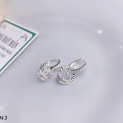 Bông tai bạc hình nơ thời trang chất liệu bằng bạc MS0853