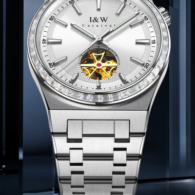 Đồng hồ nam chính hãng IW Carnival IW761G-4 ,kính sapphire,chống xước,chống nước 50m,Bh 24 tháng,máy cơ (automatic)