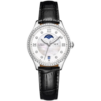 Đồng Hồ Nữ I&W Carnival 582L Chính Hãng BH 60T Chịu Nước 30m Kính Chống Xước Dây Da Cao Cấp ( Máy Cơ Tự Động)