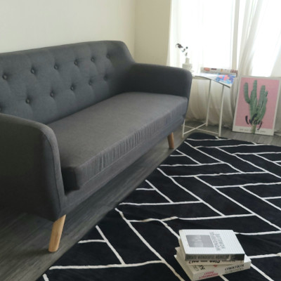 Sofa băng Juno sofa màu xám 178 x 77 x 70 cm 