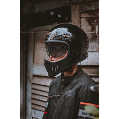 MŨ BẢO HIỂM FULLFACE CỔ ĐIỂN BULLDOG DOGO TEM - GARA20