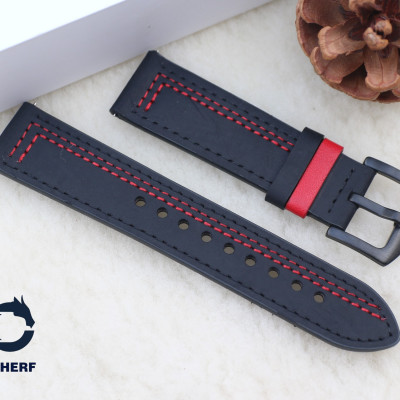 Dây Da Bò Sáp Ngựa Điên Chốt Thông Minh Thay Thế Cho Đồng Hồ Cổ Điển Các Loại SmartWatch, Samsung Watch, Huawei Watch