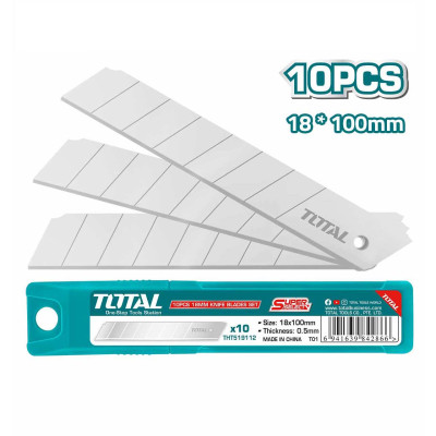 Dao rọc giấy cao cấp lưỡi 18mm*100mm TOTAL THT511816 - Khóa tự động, tay cầm chắc chắn