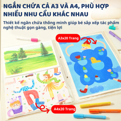 Túi đựng tài liệu tranh vẽ A3 Mideer Colorful Creations Gallery