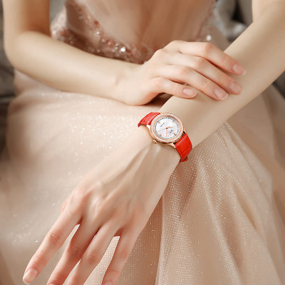 Đồng Hồ Nữ I&W Carnival 593L Chính Hãng BH 24T Chịu Nước 30m Kính Chống Xước Dây Da Cao Cấp ( Máy Quartz)