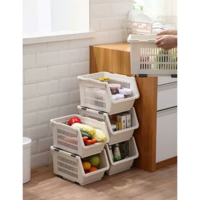 Kệ xếp tầng đa năng Việt Nhật tiện ích (5569) đựng đồ tiết kiệm không gian chất liệu nhựa bền đẹp - Hàng Việt Nam