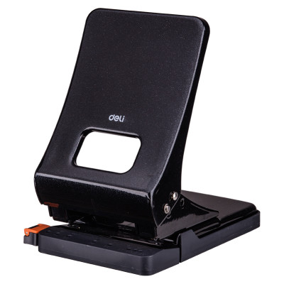 Bấm lỗ giấy vỏ kim loại Deli 143 45 tờ Đục lỗ giấy văn phòng Giao màu ngẫu nhiên
