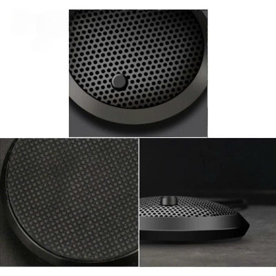 Micro thu âm đa hướng 360 độ để bàn dùng cho họp hội nghị trực tuyến chân cắm USB có LED- hàng nhập khẩu