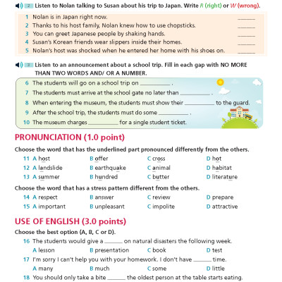 Bài tập Bổ trợ Tiếng Anh 9 Right On!