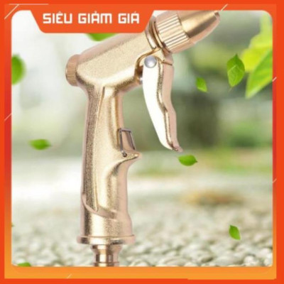 Bộ dây vòi xịt nước rửa xe, tưới cây đa năng, tăng áp 3 lần, loại 3m, 5m 206701-1Qđầu đồng, cút, nối PE, d.vàng