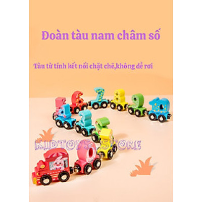 Đoàn Tàu Số Đếm Nam Châm Từ Tính Cho Bé ĐỒ CHƠI GIÁO DỤC