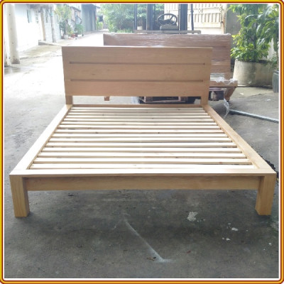 Giường ngủ gỗ sồi nang ngang màu tự nhiên Juno sofa 