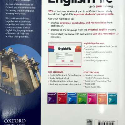 English File 4th Edition: Elementary: Workbook With Key