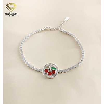 Lắc tay bạc 925 Huệ Ngân - Cherry X22