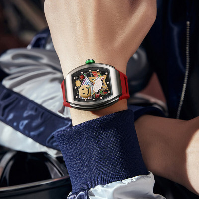 Đồng Hồ Nam I&W Carnival 757GT3 Chính Hãng Full Box Chống Nước Kính Chống Xước Dây Silicone BH 5 Năm (Máy Cơ Tự Động)