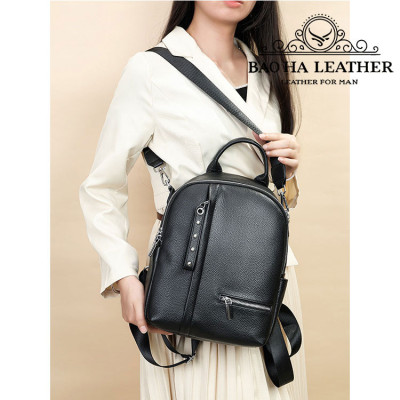 Ba lô nữ da bò đa năng BHM8119 Vừa là balo vừa là túi đeo chéo vai