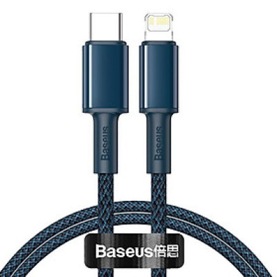 Cáp sạc Baseus High Density Braided Fast Charging Data Cable CATLGD 20W Type C to IP- hàng chính hãng