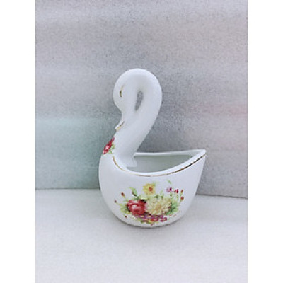 Giỏ sứ  cao cấp đựng thìa dĩa ăn hoa quả - ANTH621