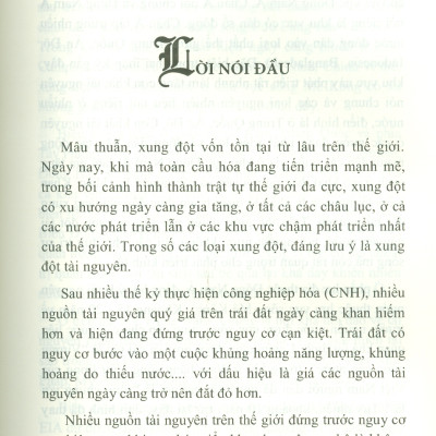 Giải Quyết Xung Đột Tài Nguyên Ở Khu Vực Đông Nam Á (Resolving Resource Conflicts In Southeast Asia) (Sách chuyên khảo)