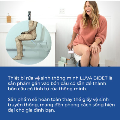 Thiết Bị Vòi Rửa Thông Minh Phiên Bản Tiết Kiệm LUVA Bidet LB101