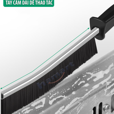 Bàn Chải Chà Khe Rãnh Chổi Cọ Viền Bếp Mép Bồn Rửa Chén Vệ Sinh Góc Tường Vòi Inox Có Lỗ Treo