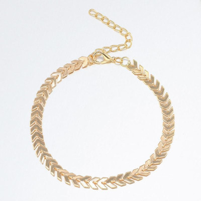 Lắc tay kiêm lắc chân nữ hoạ tiết xương cá độc đáo