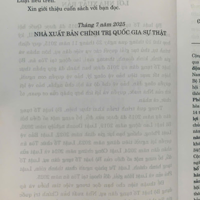 Bộ luật tố tụng dân sự 2015 (sửa đổi bổ sung năm 2019, 2020, 2022, 2023, 2024, 2025)