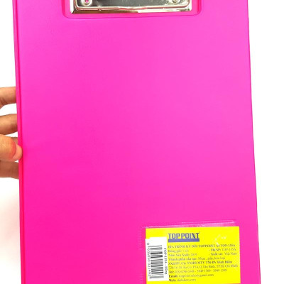 Bìa Trình Ký Đôi Toppoint A4 TOP-135A - Màu Hồng