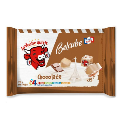 [Chỉ Giao HCM] Combo 3 gói Phô Mai Vuông Belcube Vị Socola (15 viên) Hỗ Trợ Hệ Miễn Dịch