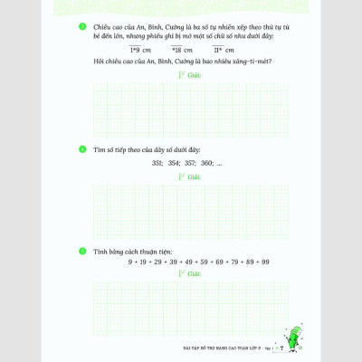 Sách - Bài Tập Bổ Trợ Nâng Cao Toán - Lớp 3 Tập 1 - MCBooks