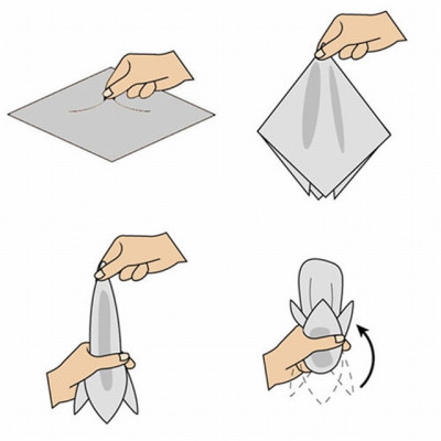 ĐỦ MÀU Khăn Cài Túi Áo Vest - Pocket Square - Phụ Kiện Cài Áo trắng viền màu