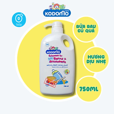 NƯỚC RỬA BÌNH SỮA VÀ RAU CỦ QUẢ KODOMO | Sản phẩm cho trẻ sơ sinh từ 0 tuổi trở lên