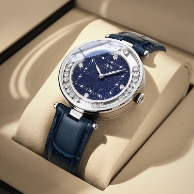 Đồng Hồ Nữ I&W Carnival 630L1 Chính Hãng BH 24T Chịu Nước 30m Kính Chống Xước Dây Da Cao Cấp ( Máy Quartz)