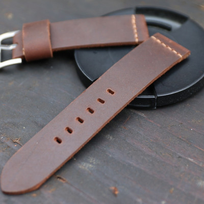 Dây đồng hồ da bò sáp ngựa điên Handmade