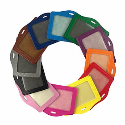 Bảng tên da 8.5x5.5cm 1 mặt ngang (50)