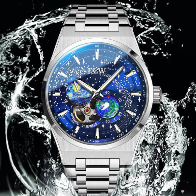 Đồng hồ nam chính hãng IW CARNIVAL IW708G-2 Kính sapphire ,chống xước ,Chống nước 50m ,Bảo hành 24 tháng,Máy cơ (Automatic),dây kim loại thép không gỉ 316L, thiết kế đơn giản dễ đeo