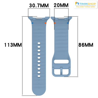 Dây cho Samsung Watch 8/ 8 Classic - Silicone (DS8)