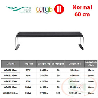 Đèn led Chihiros WRGB 2 Normal 30, 45, 60, 90, 120 cm wrgb2 quang phổ trồng cây bể thủy sinh cá tép
