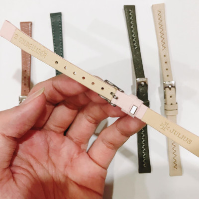 Dây Da Đồng Hồ Julius Hàn Quốc Size 10 - Chọn Màu