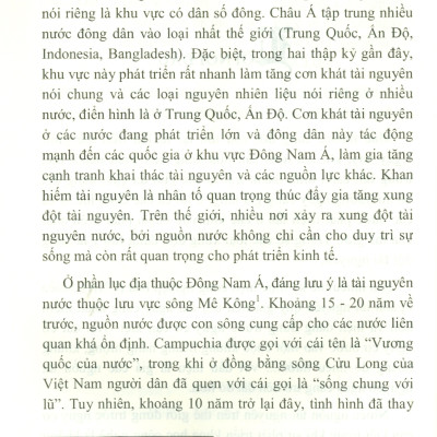 Giải Quyết Xung Đột Tài Nguyên Ở Khu Vực Đông Nam Á (Resolving Resource Conflicts In Southeast Asia) (Sách chuyên khảo)