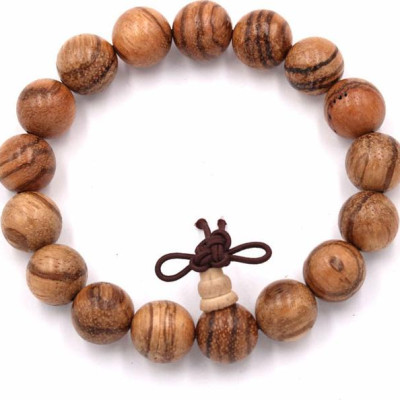 Vòng tay chuỗi hạt gỗ huỳnh đàn 12 ly (204mm)