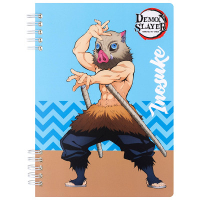 Sổ Lò Xo A5 - Kẻ Ngang - 120 Trang 100gsm - Nhân Vật Demon Slayer - Thiên Long MB-023/DS - Inosuke - Tặng Kèm Sticker Demon Slayer