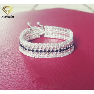 Lắc tay bạc Ý 925 Huệ Ngân - 3 tầng cá tính LT13