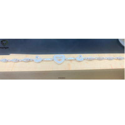 Lắc tay bạc 925 Huệ Ngân - Trái tim thiên nga Heart RYB140064