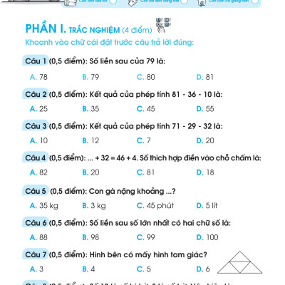 Đề Ôn Luyện Và Tự Kiểm Tra Toán Lớp 2 - Tập 1 _MEGA