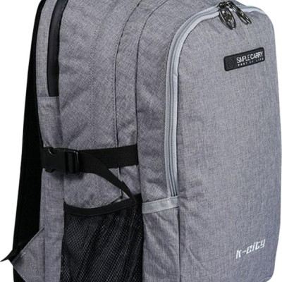 Balo Simplecarry K-City M Grey 0022412 (44 x 28 cm) - Xám
