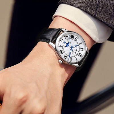 Đồng hồ nam chính hãng IW CARNIVAL IW685G-1 Kính sapphire ,chống xước ,Chống nước 30m ,Bảo hành 24 tháng,Máy cơ (Automatic),dây da cao cấp, thiết kế đơn giản dễ đeo