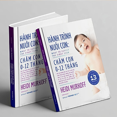 Sách - Hành trình nuôi con: Chăm con 0-12 tháng -  Heidi Murkoff - NXB Dân trí